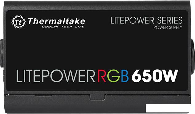 Блок питания Thermaltake Litepower RGB 650W LTP-650AL2NK