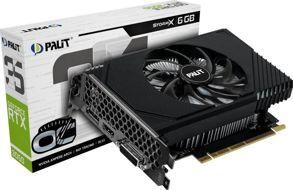 Видеокарта Palit GeForce RTX 3050 StormX OC 6GB NE63050S18JE-1072F