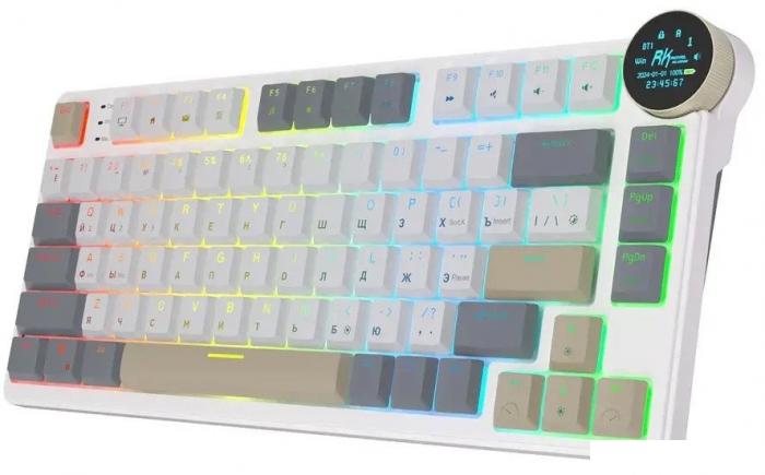 Клавиатура Royal Kludge N80 Pearly Dawn (RK Red)