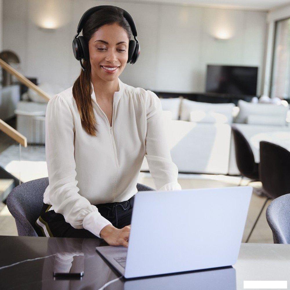 Офисная гарнитура Jabra Evolve2 75 MS Stereo USB-A Desk (черный)