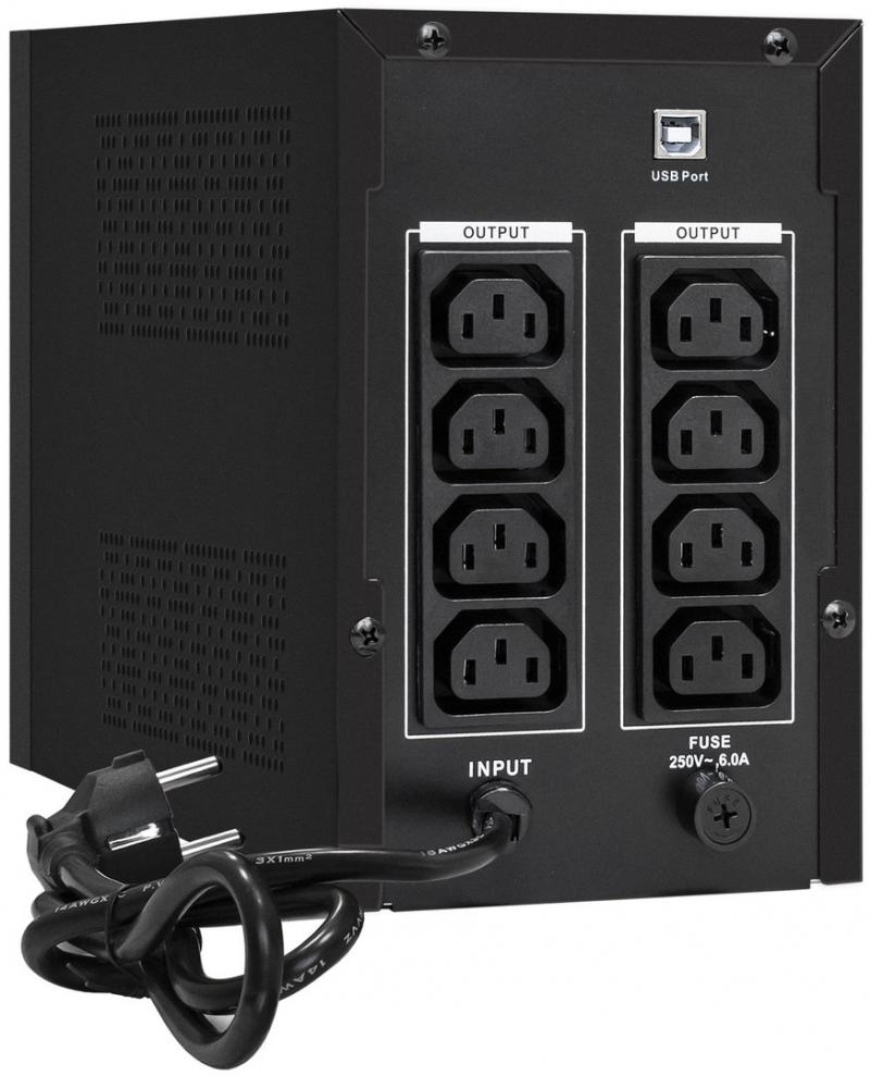 Источник бесперебойного питания ExeGate SpecialPro UNB-1500.LED.AVR.C13.RJ.USB