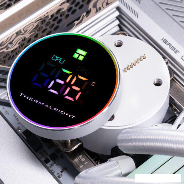 Система жидкостного охлаждения для процессора Thermalright Frozen Magic 360 Digital ARGB V2 (белый)