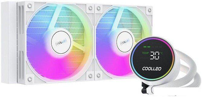 Система жидкостного охлаждения для процессора Coolleo Ice Fairy Dig 240 Lite (белый)