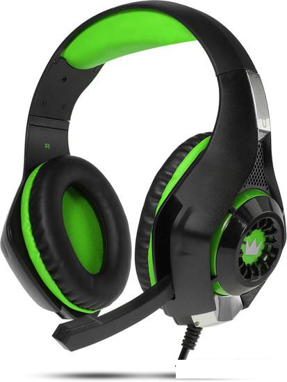 Наушники CrownMicro CMGH-102T USB (зеленый)