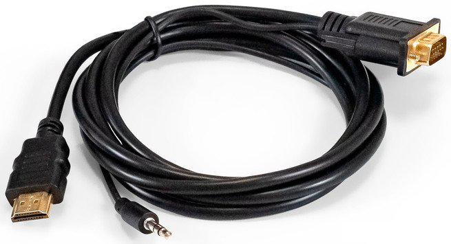 Кабель ExeGate EX-HDMIM-VGAM-3.5JackS-1.8