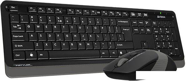 Офисный набор A4Tech Fstyler FG1010 (черный/серый)