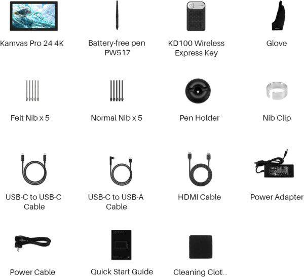 Графический монитор Huion Kamvas Pro 24 4K