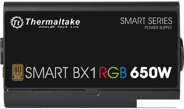 Блок питания Thermaltake Smart BX1 RGB 650W SP-650AH2NKB-2