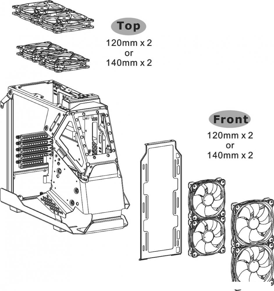 Корпус Thermaltake AH T200 Snow CA-1R4-00S6WN-00