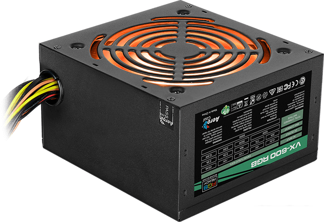Блок питания AeroCool VX-600 RGB