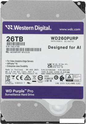 Жесткий диск WD Purple Pro 26TB WD260PURP