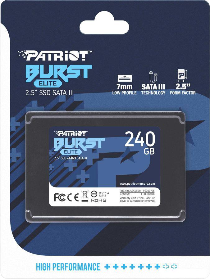 SSD Patriot Burst Elite 240GB PBE240GS25SSDR SSD Patriot Burst Elite 240GB PBE240GS25SSDR