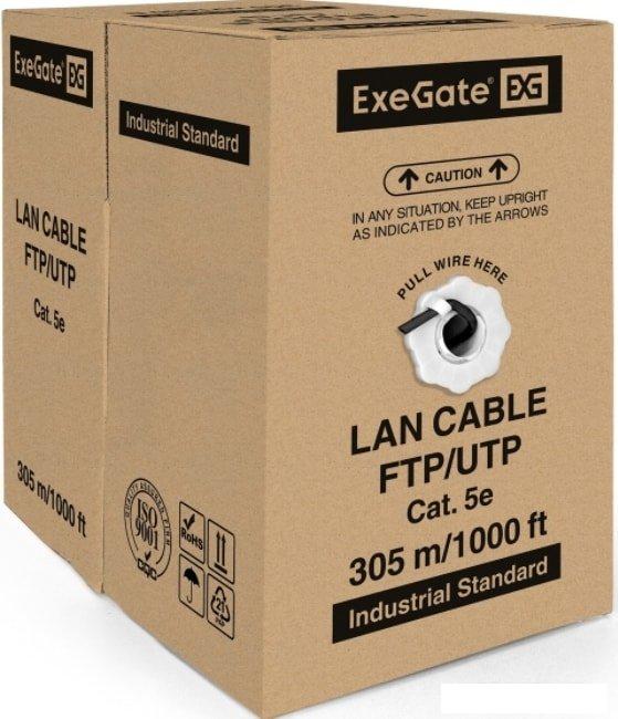 Кабель ExeGate UTP4-C5e-CU-S24-OUT-PE-BK-305 UTP
