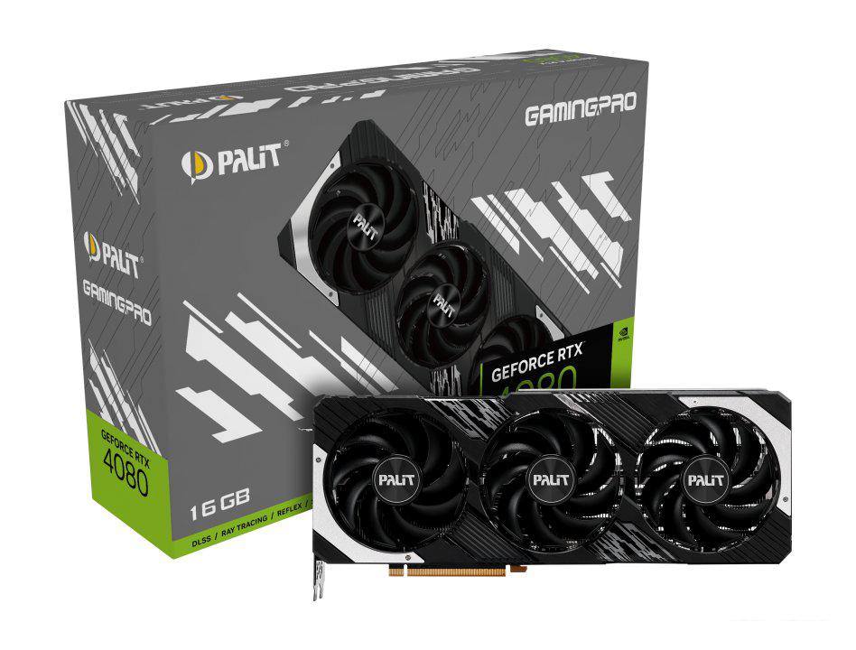 Видеокарта Palit GeForce RTX 4080 GamingPro NED4080019T2-1032A