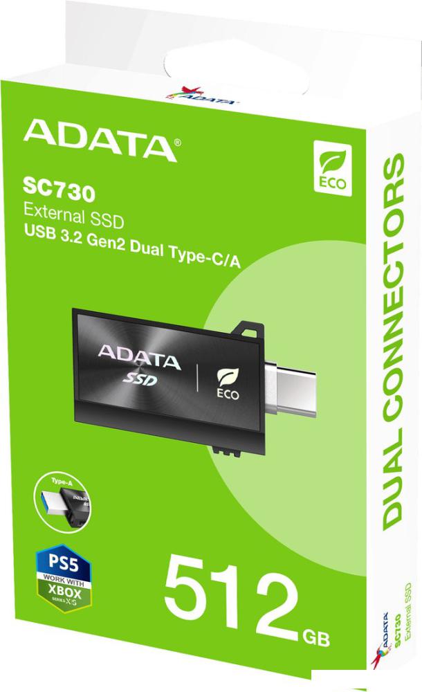 Внешний накопитель ADATA SC730 512GB SC730-512G-CACTI