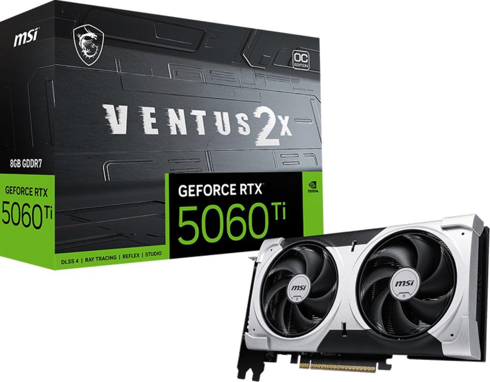 Видеокарта MSI GeForce RTX 5060 Ti 8G Ventus 2X OC Plus