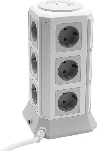 Сетевой фильтр Ritmix RM-2123C (белый)