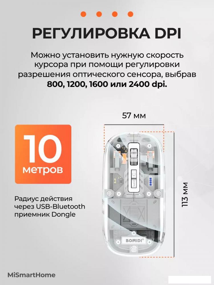 Мышь Bomidi GM1 (черный)