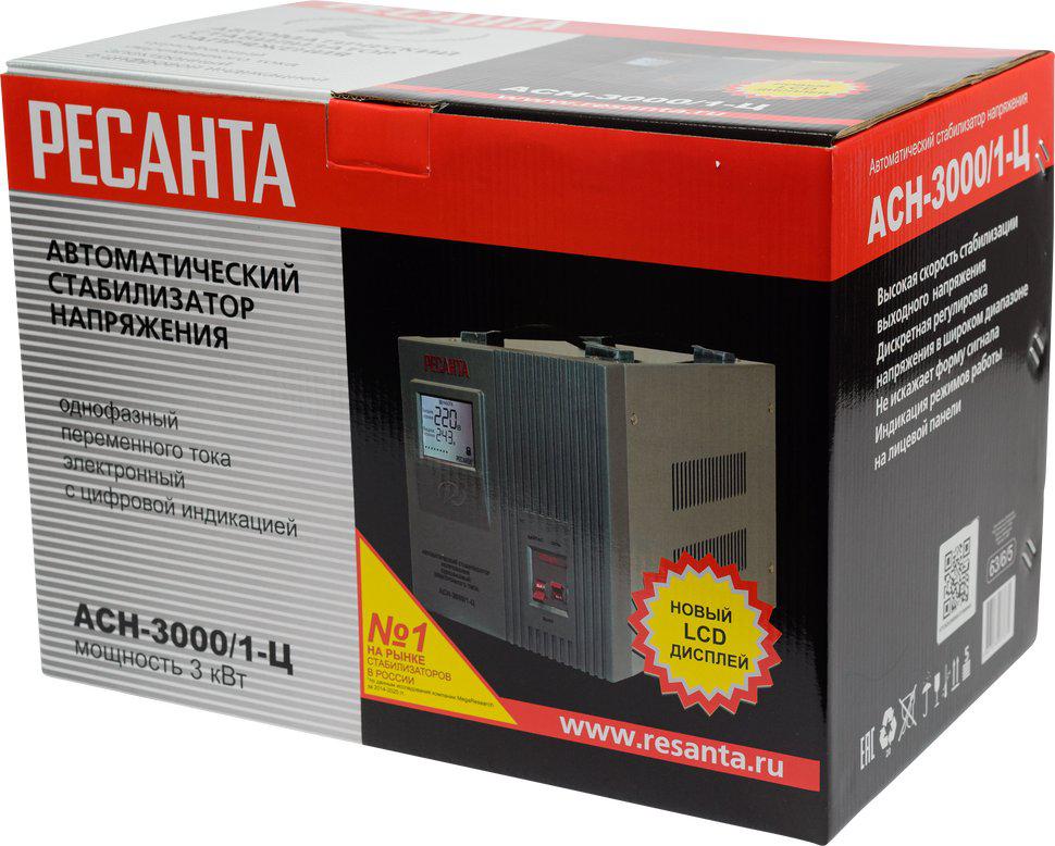 Стабилизатор напряжения Ресанта АСН-3000/1-Ц
