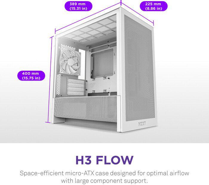 Корпус NZXT H3 Flow CC-H31FW-01