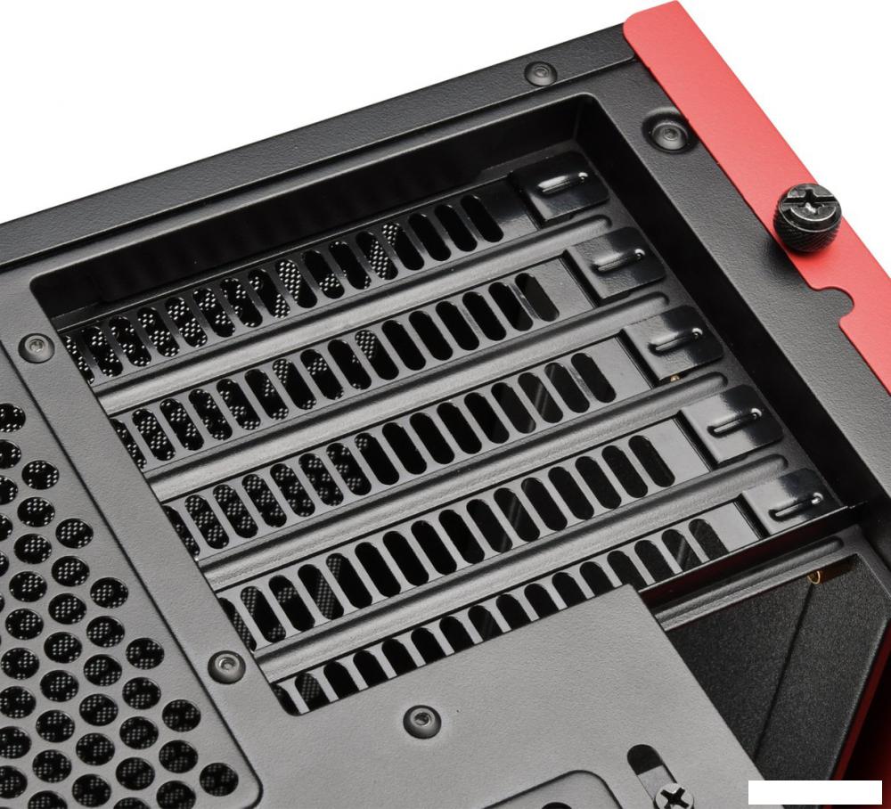 Корпус SilverStone RL08 (черный/красный)