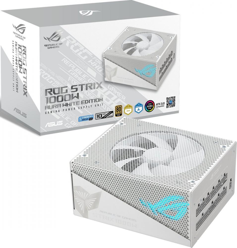 Блок питания ASUS ROG Strix 1000W Gold Aura Edition ROG-STRIX-1000G-AURA-WHITE-GAMING