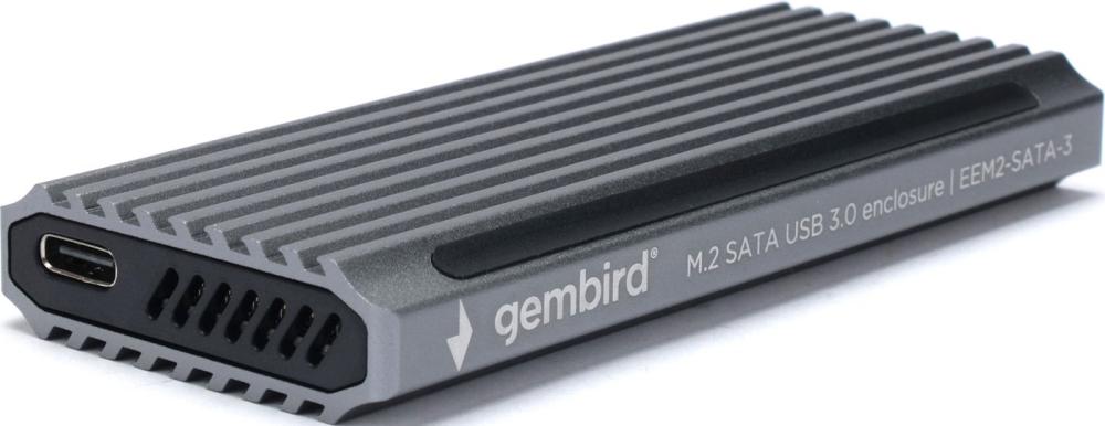 Бокс для накопителей M.2 Gembird EEM2-SATA-3