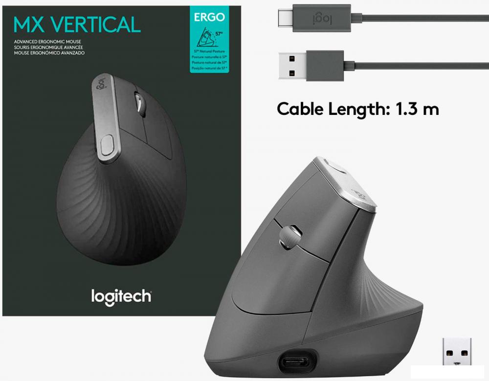 Вертикальная мышь Logitech MX Vertical