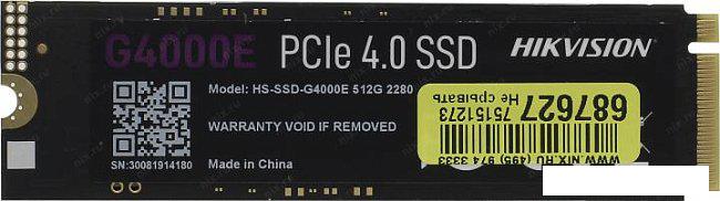 SSD Hikvision G4000E 512GB HS-SSD-G4000E-512G
