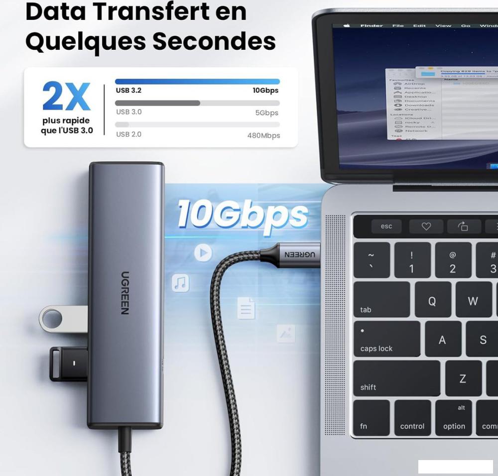 USB-хаб Ugreen CM512 45320