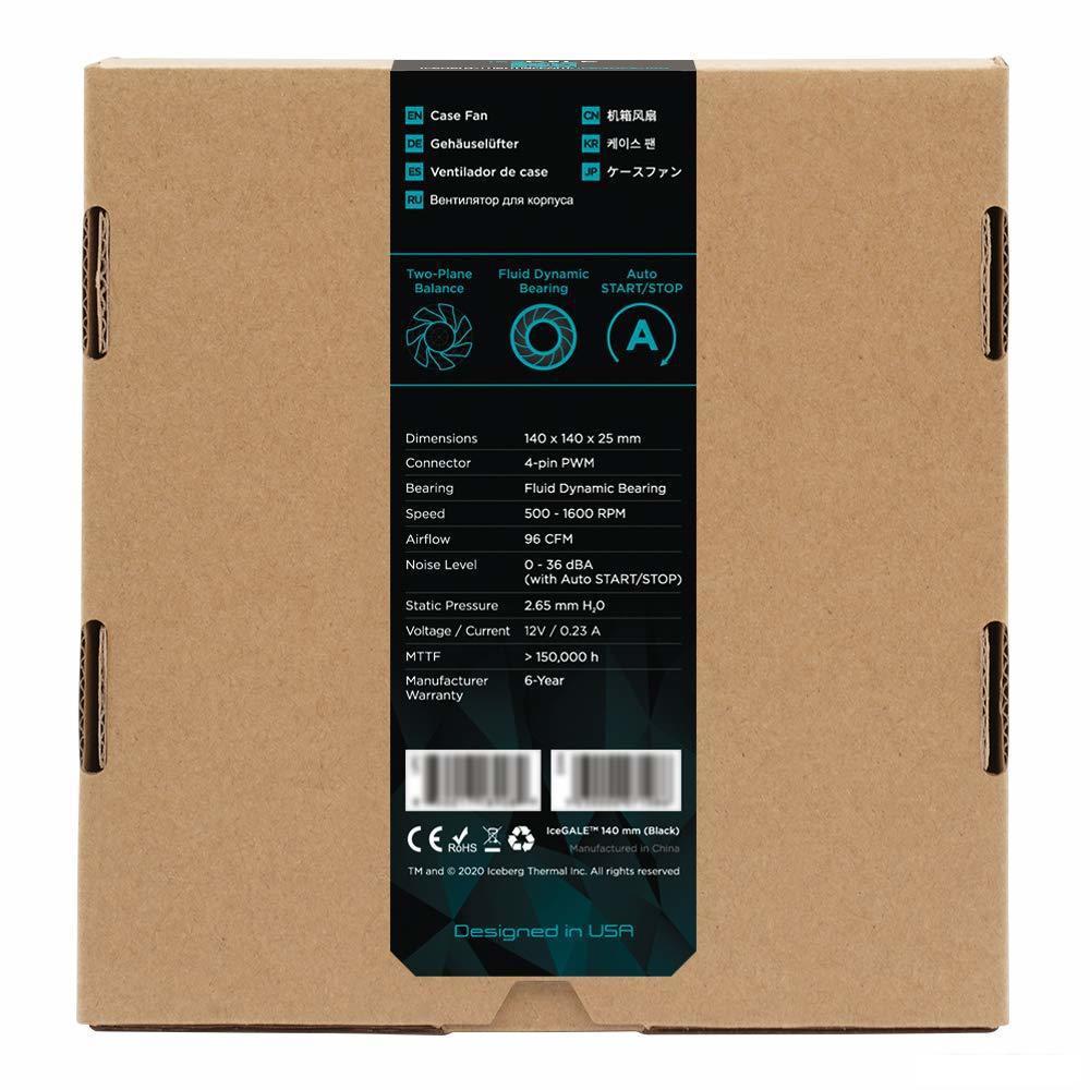Набор вентиляторов Iceberg Thermal IceGALE 140mm 2-pack (черный)