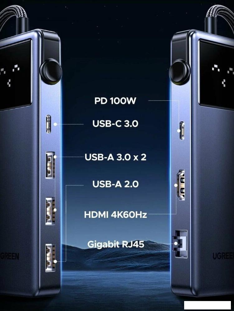 USB-хабы и док-станции Ugreen CM888 45155