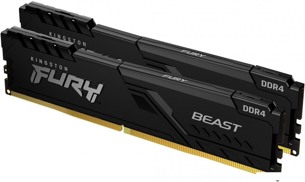 Оперативная память Kingston FURY Beast 2x8GB DDR4 PC4-25600 KF432C16BBK2/16