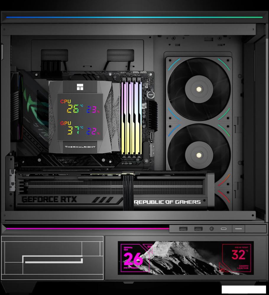 Кулер для процессора Thermalright Royal Knight 120 Digital (черный)