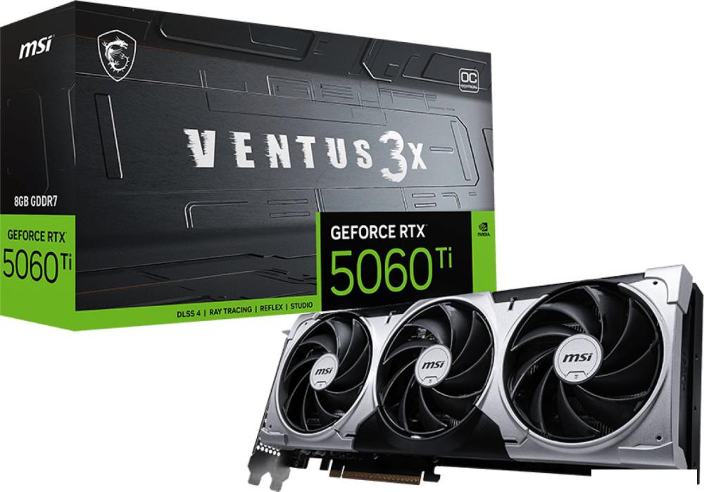 Видеокарта MSI GeForce RTX 5060 Ti 8G Ventus 3X OC