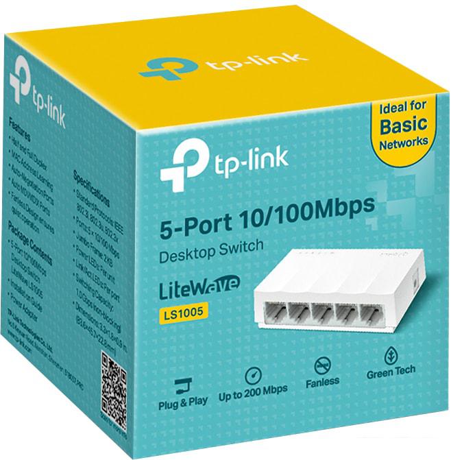 Неуправляемый коммутатор TP-Link LS1005