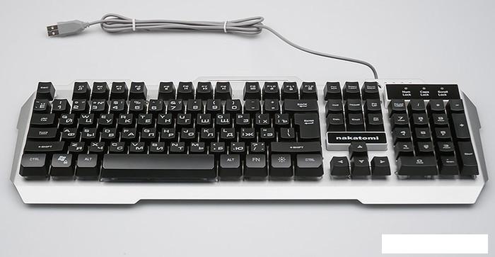 Клавиатура Nakatomi KG-35U (серебристый)