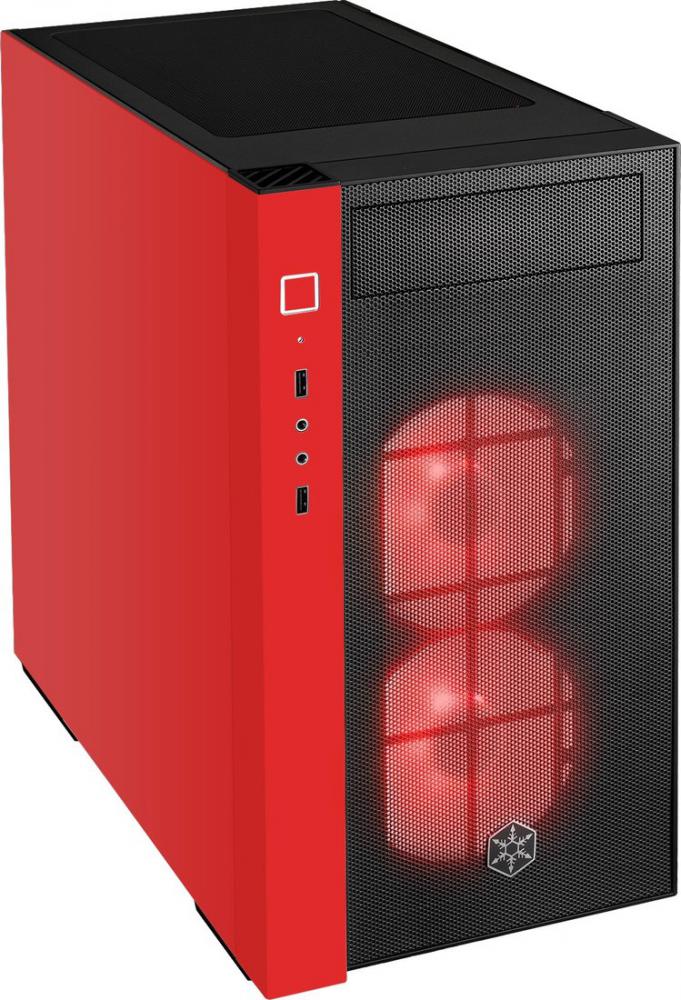 Корпус SilverStone RL08 (черный/красный)