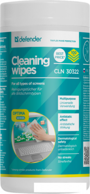 Влажные салфетки Defender CLN 30322 Optima (100 шт)