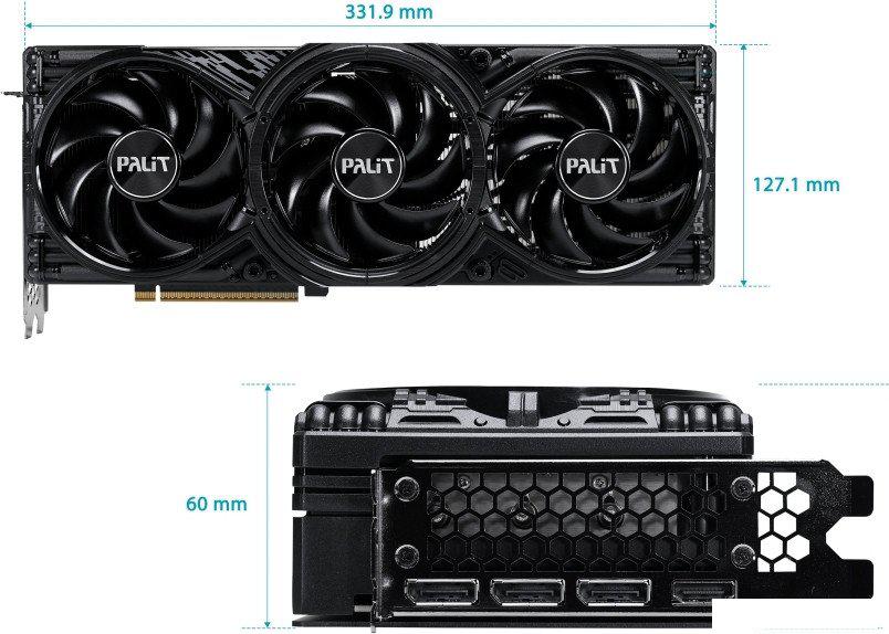 Видеокарта Palit GeForce RTX 5080 GamingPro OC V1 NE75080S19T2-GB2031Y