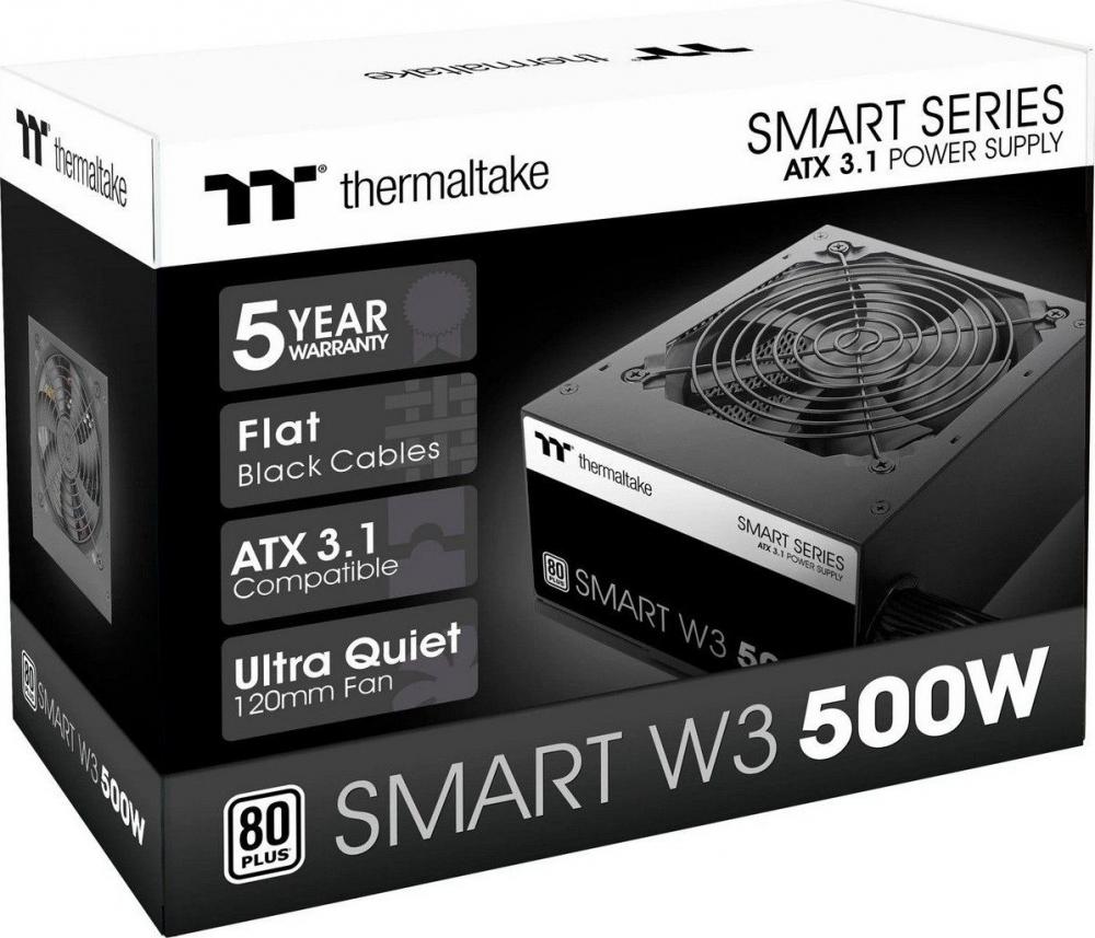 Блок питания Thermaltake Smart W3 500W PS-SPW-0500NNFAWE-1