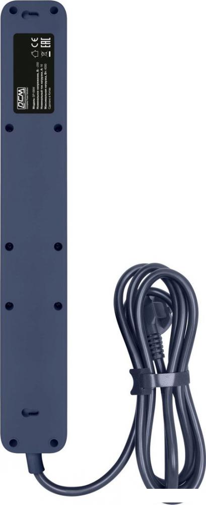 Стабилизатор Powercom SP-06W (1.8м, 6 розеток, белый/серый)