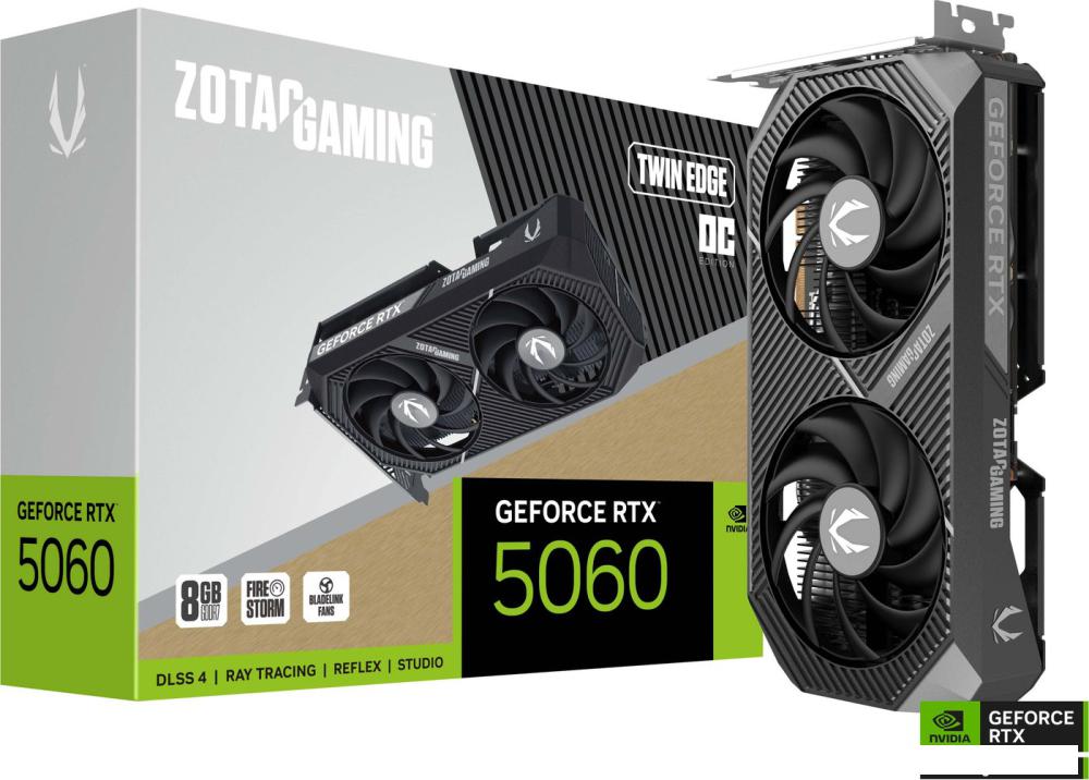 Видеокарта ZOTAC Gaming GeForce RTX 5060 Twin Edge OC ZT-B50600H-10M