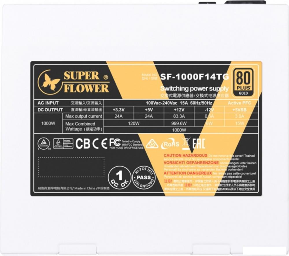 Блок питания Super Flower Leadex V Gold Pro White 1000W SF-1000F14TG V2.0 WH