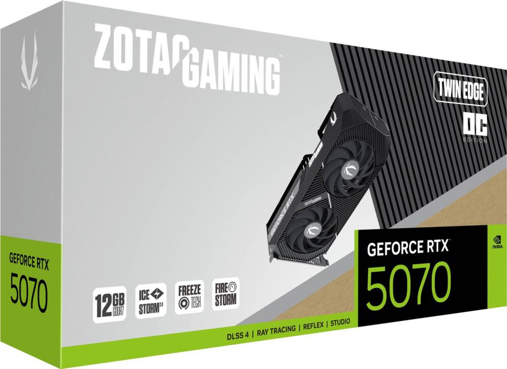 Видеокарта ZOTAC Gaming GeForce RTX 5070 Twin Edge OC ZT-B50700H-10P