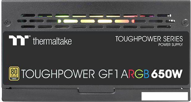 Блок питания Thermaltake Toughpower GF1 ARGB 650W Gold TT Premium TTP-650AH3FCG-U