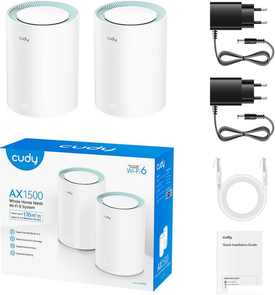 Беспроводные маршрутизаторы Cudy M1500 1.0 (2-Pack)