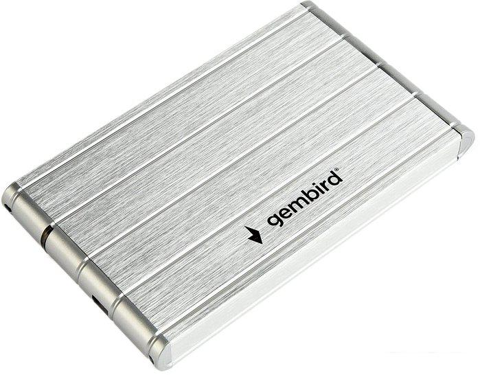 Бокс для накопителей 2.5" Gembird EE2-U3S-5-S (серебристый)