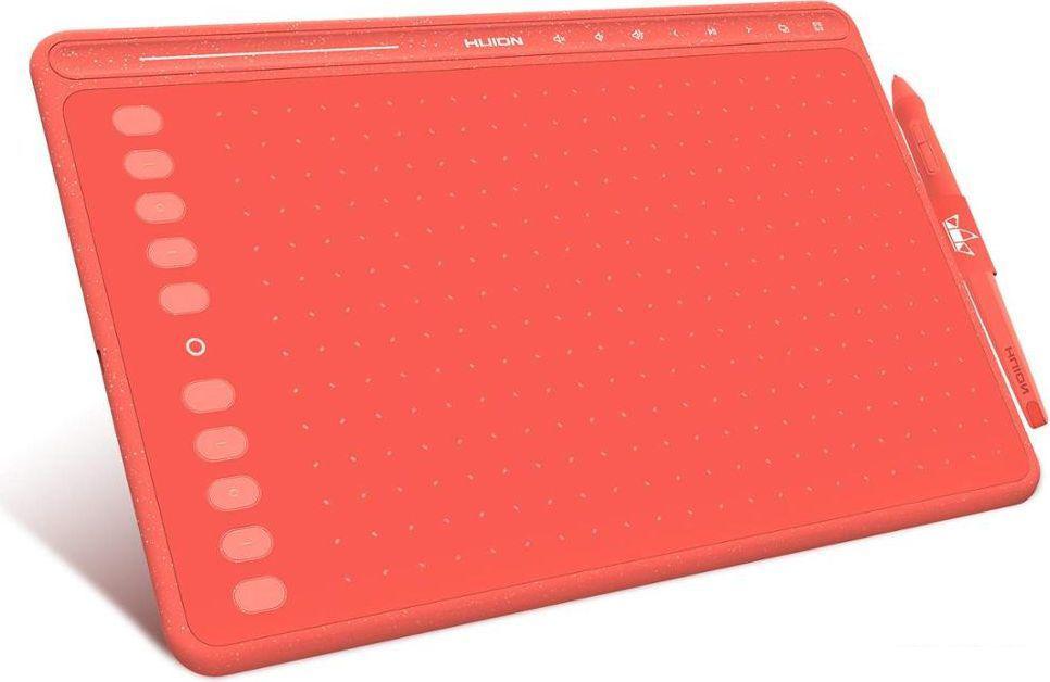 Графический планшет Huion HS611 (коралловый красный) Графический планшет Huion HS611 (коралловый красный)