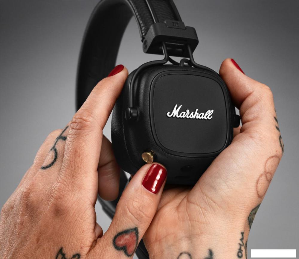 Наушники Marshall Major IV (черный) Наушники Marshall Major IV (черный)